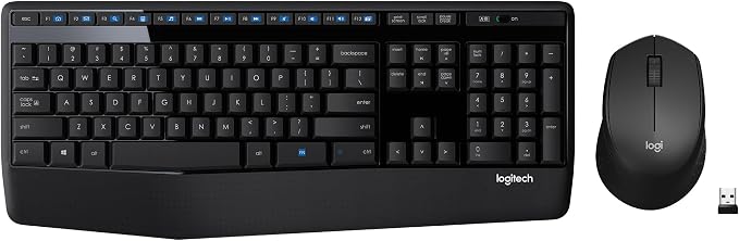 Logitech MK345 Full Size Wireless Keyboard and Mouse Combo - Black by Unknown