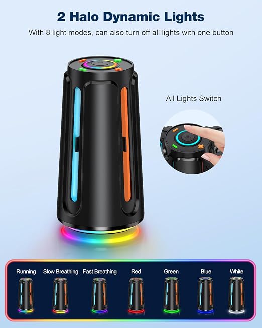 Switch 2 Charging Dock for Nintendo Controller Joy Con (2025), Mocagen Joy-Con 2 Charger Station with Dynamic Light, Magnetic Mount for 4 in 1 Switch 2 Joy-con Accessories - Image 3