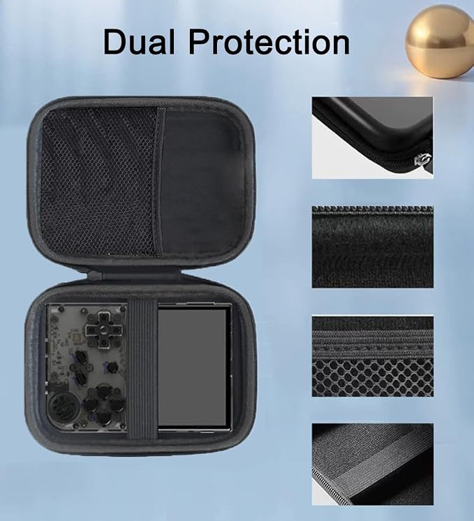 Carrying Case for R36S/ RG36 Pro/ R36 Pro/ RG353VS/ RG353V Retro Game Consoles Portable Video Gaming Console Travel Bag Protection EVA Carrying Box Handheld Emulator Storage Holder Organizer - Image 4