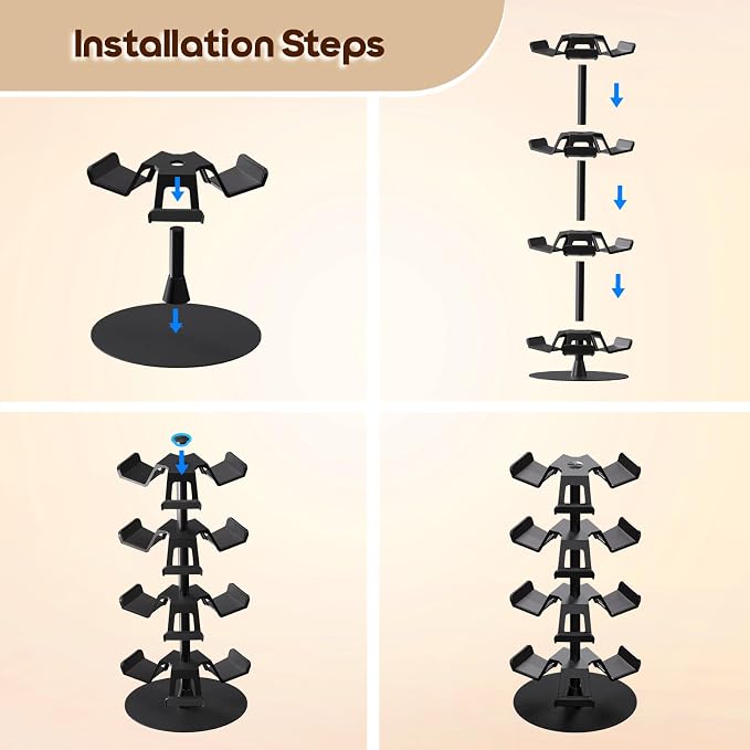 Nargos Universal Game Storage Stand and Universal Controller Holder, for All Game Cases, DVD Cases and Controllers - Image 6