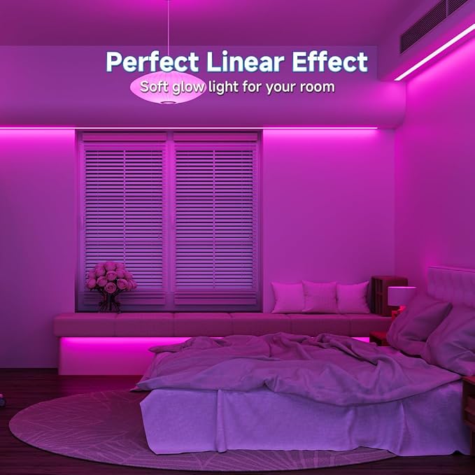 BTF-LIGHTING 5V USB COB LED Strip Lights 9.8FT Purple Color for TV - Image 5