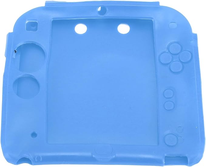 Handheld Game Console Soft Silicone Cover, Scratch with Top Bottom Screen Protector, Protect from Collisions Dust and Fingerprints, Easy to Access Key, Pet Film for 2DS - Image 4