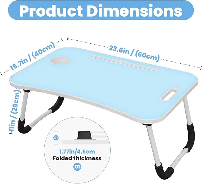 Foldable Lap Desk Stand Bed Desk Laptop Table - Image 5