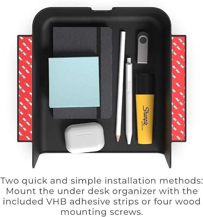 HumanCentric Under Desk Storage Shelf, Drawer Organizer For office & more - Image 7