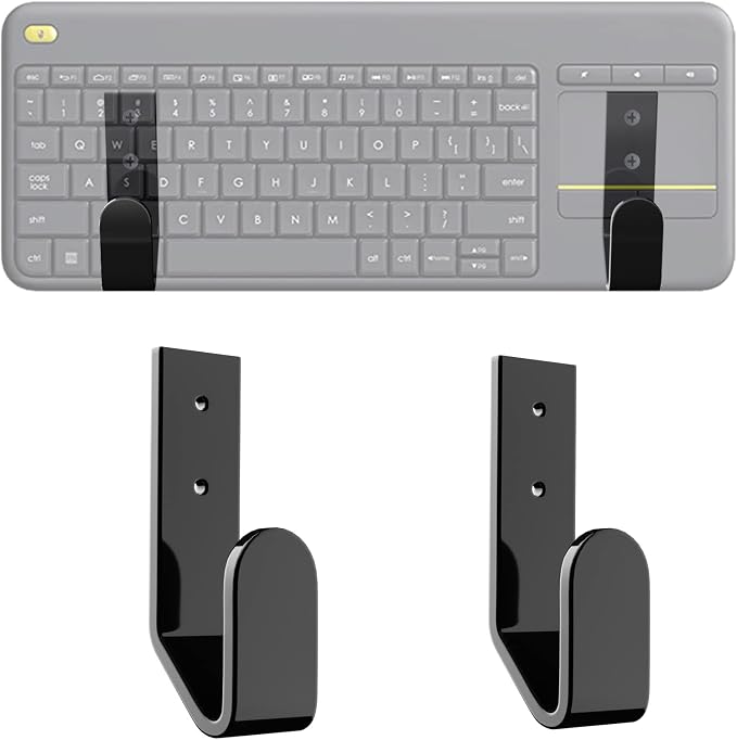 Keyboard Wall Hanger Universal for Gaming Mechanical Keyboards, Keyboard Wall Mount Storage Organizer Compatible with Logitech/Razer/Microsoft/Kensington, etc., for Devices Thickness < 2.5cm by RUKUHOT