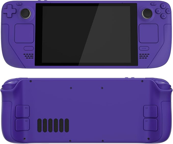 eXtremeRate DIY Full Set Shell with Buttons for Steam Deck LCD, Custom Faceplate Back Plate Replacement Shell for Steam Deck LCD - Purple [Console NOT Included] - Image 4