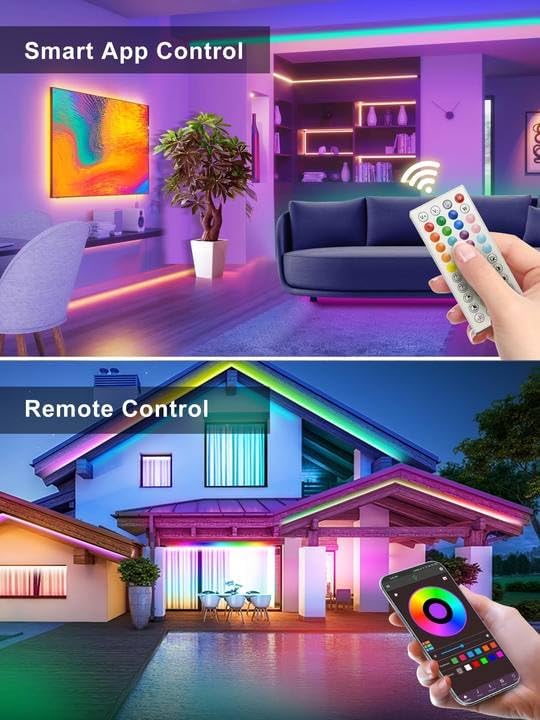 Ledagic 10ft RGB Led Neon Rope Lights, Remote App Control Led Rope Lights - Image 3