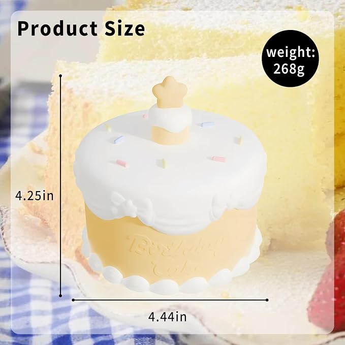 Birthday Gift Light with 3D Card, Silicone Night Light for Kids USB Rechargeable Cute Lamps Timer Setting Safe Bedside Lamp Gift for Girls New Year Christmas Thanksgiving Day - Image 2