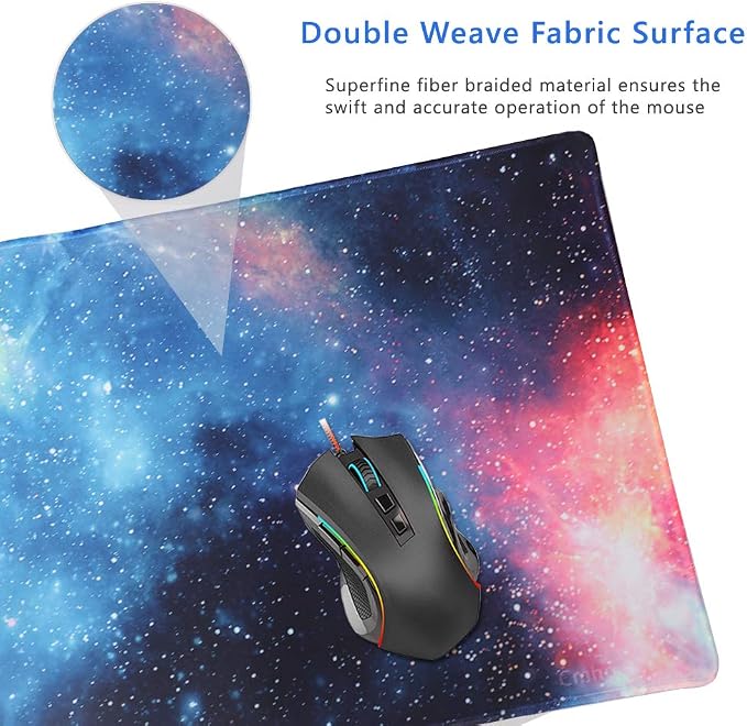 XXL Professional Large Mouse Pad & Computer Game Mouse Mat (35.4x15.7x0.1IN, 90x40 sky002) - Image 3
