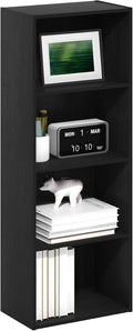 Furinno LUDER 4-Tier Book Shelf, Open Shelves Bookshelf, Blackwood by Furinno-FitsYourSpaceFitsYourBudget