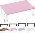 OPNICE Adjustable Monitor Stand Riser for Desk, Wood Computer & Laptop Stand, Desk Organizers and Accessories, Office Desk Accessories & Workspace Organizer for Home Office Supplies, Pink by OPNICE