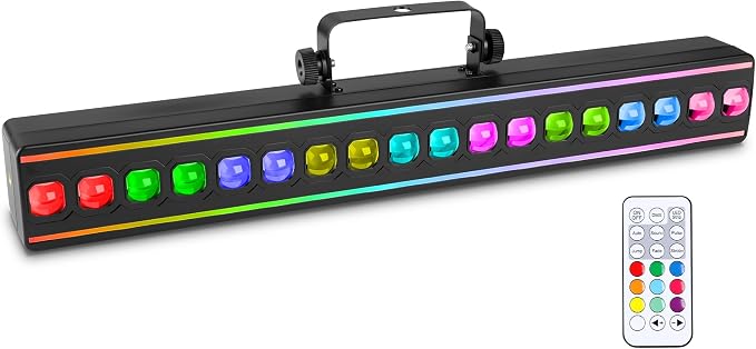 LED Stage Wash Light Bar 80W RGB 18 LED Stage Light Bar 28 Lighting Modes by Unknown