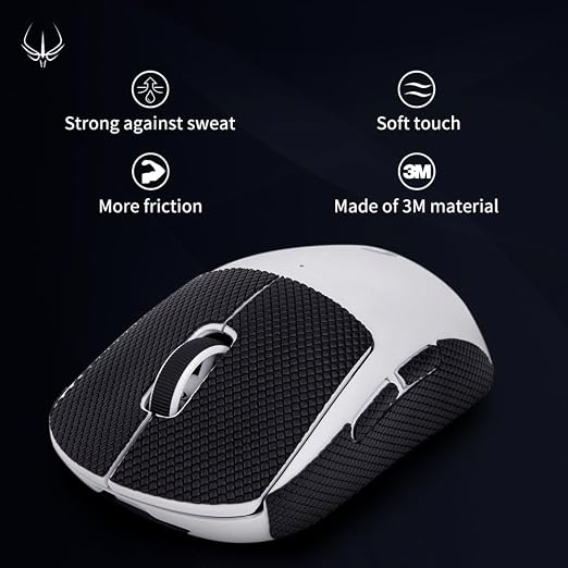 HOTLINEGAMES New 2.0 DIY Version Mouse Anti Slip Grip Tape for Gaming Mouse Skins,Sweat Resistant,Cut to Fit,Easy to Apply,Professional Mice Upgrade Kit - Image 2
