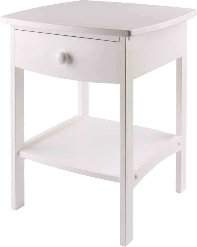 Winsome Wood Claire Accent Table, White by Winsome