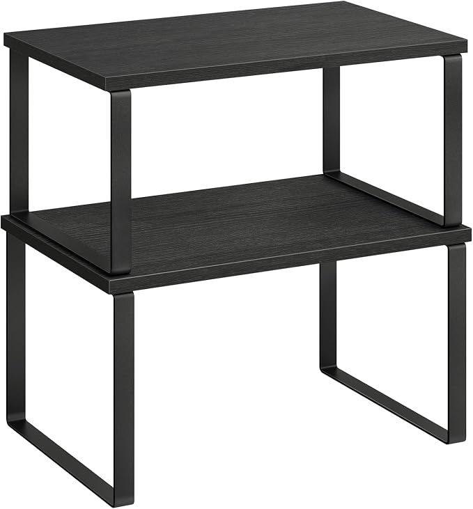 SONGMICS Cabinet Organizer Shelf, Set of 2 Spice Rack, Kitchen Storage by Unknown