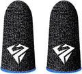 2Pcs Black for Pubg Mobile Games Gaming Finger Sleeve Breathable Fingertips Sweatproof Fingertip Gaming Sleeve for Mobile Cove Cell Phone Gaming Finger Sleeves Gaming Accessories by Calsgkspray