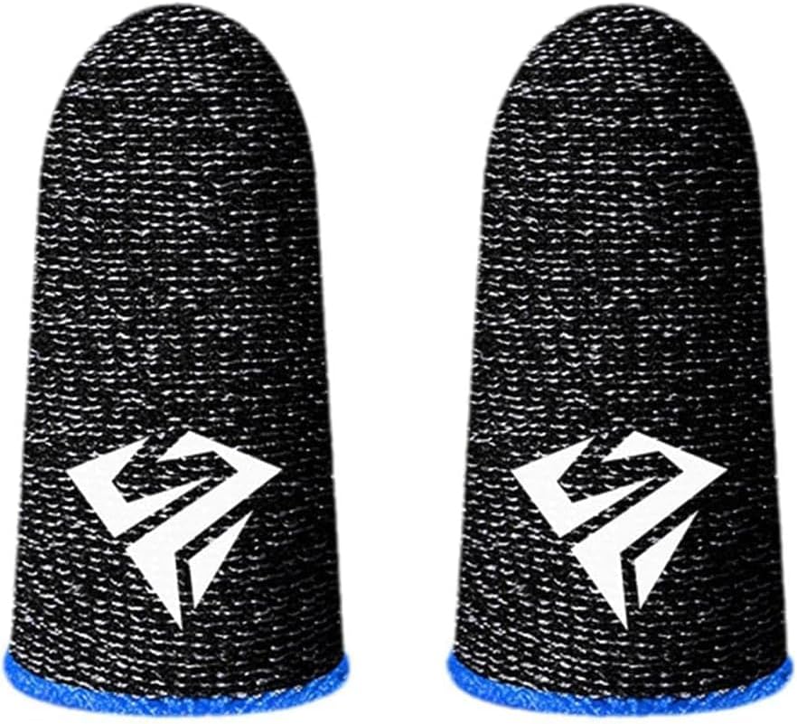 2Pcs Black for Pubg Mobile Games Gaming Finger Sleeve Breathable Fingertips Sweatproof Fingertip Gaming Sleeve for Mobile Cove Cell Phone Gaming Finger Sleeves Gaming Accessories by Calsgkspray
