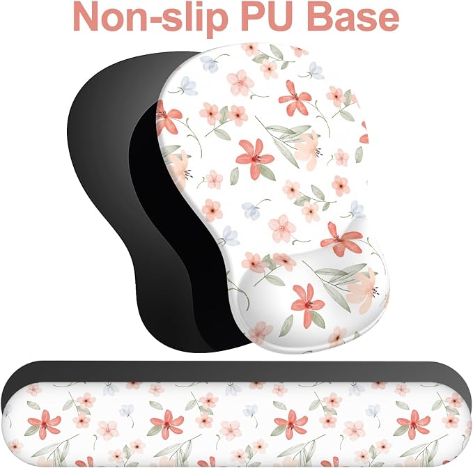 Ergonomic Mouse Pad with Wrist Rest and Keyboard Wrist Rest, Gel Mousepad - Image 5
