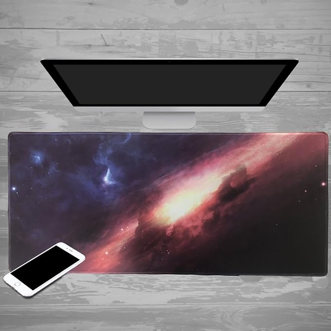 XXL Professional Large Mouse Pad & Computer Game Mouse Mat (35.4x15.7x0.1IN, 90x40 sky001) - Image 7