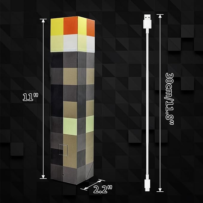 7-Color Wall Torch Lamp, Rechargeable Handheld Night Light for Room Decor - Image 6