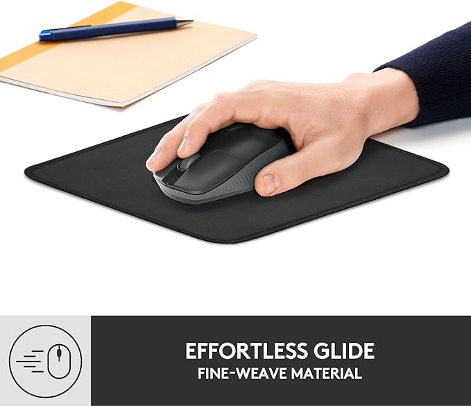 Logitech Studio Series Small Mouse Pad, Anti-Slip 9x8 Inches, Graphite | Anti-slip rubber base, easy gliding surface, durable materials, portable design, for computers - Image 2