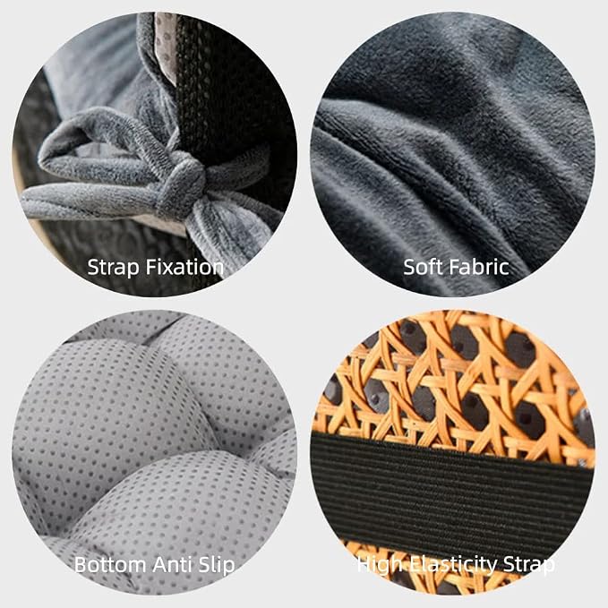 Office Chair Cushion Plush Seat Pad with Back Support Desk Cushions for Gamer Chair Recliner Rocking Chair - Image 4
