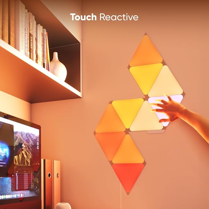 Nanoleaf Shapes Triangle Lights, Smart RGBW LED Wall Light Panels, 7PK - Image 6