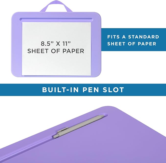 LAPGEAR Compact Lap Desk – Purple Amethyst, Fits 14" Laptops - Image 4