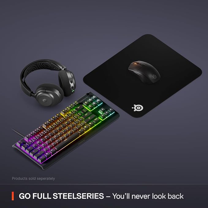 SteelSeries QcK Medium Gaming Mousepad — Black — Non-Slip Silicone Rubber Base — Peak Tracking and Stability — Optimized for Gaming Sensors — 320 mm x 270 mm — FPS, MOBAs, RTS, MMO - Image 7