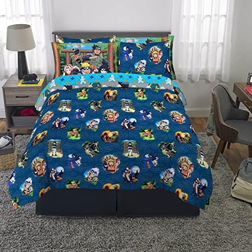 Naruto Anime Bedding Super Soft Comforter and Sheet Set with Sham, 7 Piece Full Size, By Franco - Image 5