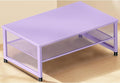 ECOLOVI 2-Tier Computer Monitor Stand Riser, Printer & Laptop Stand, Office Desk Accessories, Workspace Desk Organizer for Home Office Supplies, Purple by ECOLOVI