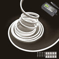 White Neon LED Strip Lights, 16.4ft 12V Waterproof Flexible Light for Indoor/Outdoor Decoration (Includes Power Adapter) by Maxlaxer