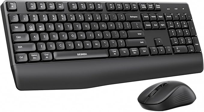 seenda COE200 Wireless Bluetooth Keyboard and Mouse Combo with Wrist Rest by seenda-JustBeYourself
