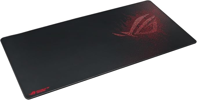 ASUS ROG Sheath Gaming Mouse Pad – 35.4” x 17.3", Extra-Large Surface, Pixel-Precise Tracking, Anti-Fray Stitched Edges, Non-Slip Base - Black/Red - Image 5