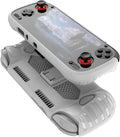 Protective Cover Case for Ayn Odin 3 Gaming Handheld with Stand Base, Shockproof Anti-Scratch Non-Slip TPU Protective Grip Cover for Ayn Odin3 Accessories (White) by Unknown