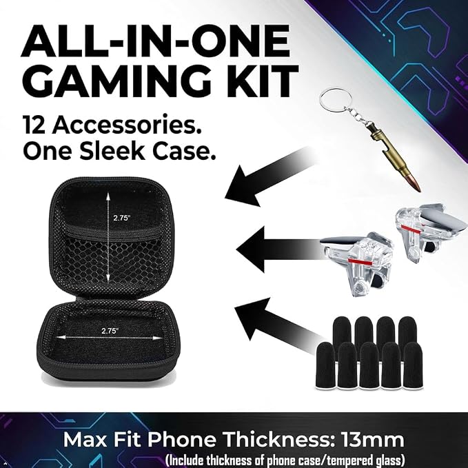 13 in 1 PUBG Mobile Phone Gaming Controller for Android Phone & iPhone - Image 2