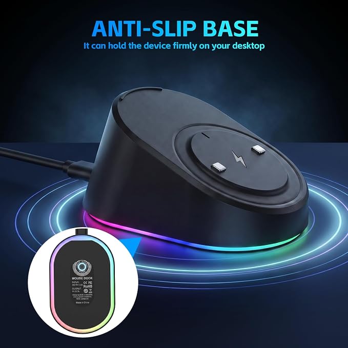 Charging Dock Compatible with Logitech Gaming Mouse G Pro X Superlight 2/1,G502/G502 X/G502 X Plus,G703/G903/G403 Lightspeed - Image 4