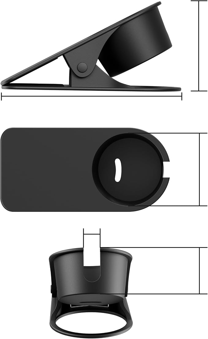 Desk Clip Cup Holder, Cup Holders for Table, Phone Slot, 3" Opening - Image 5