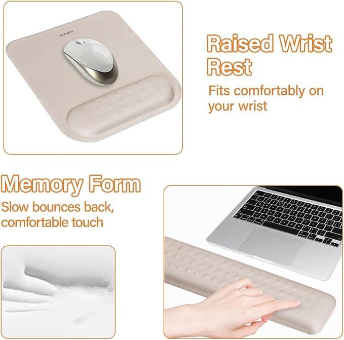 MOSISO Keyboard Stand&Wrist Rest Support for Keyboard &Mouse Pad Set - Image 5