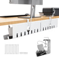 Syeeiex Under Desk Cable Management, Cord Organizer, White, 17inch, 2 Set by syeeiex