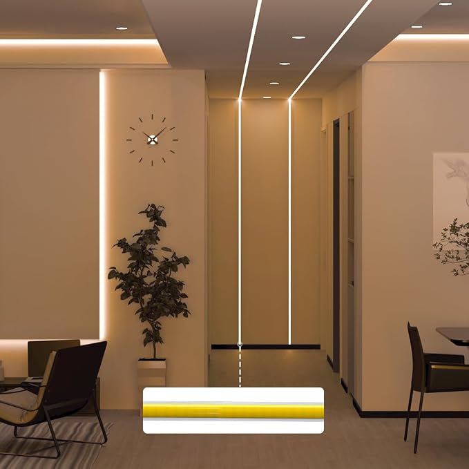 BTF-LIGHTING FCOB Thin 5mm Width COB LED Strip Light Warm White 3000K - Image 6