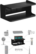 Bedside Wall Shelf Organizer, Small Bedside Shelf, (Black) by NOTMBESTM