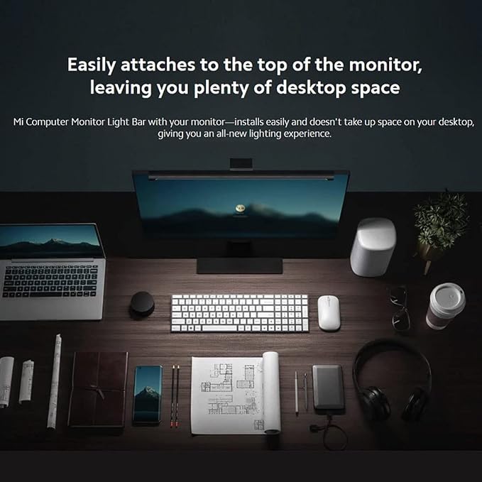 Xiaomi Mi Computer Monitor Light Bar - Wireless Control, Easy Installation, Extra Computer Lighting w/o Taking Desktop Space - Image 2