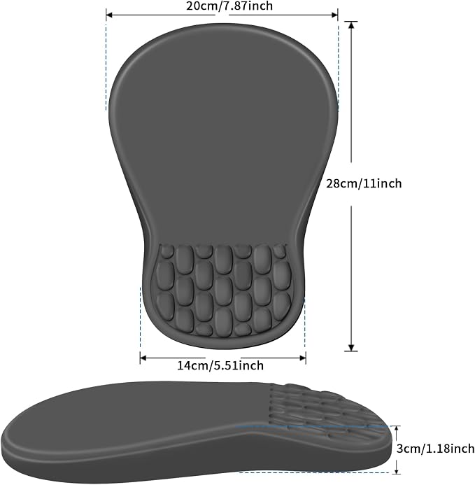 YIWEI Ergonomic Mouse Pad with Wrist Rest for Carpal Tunnel Pain Relief - Image 6