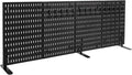 Desk Pegboard, Plastic Privacy Divider & Desk Partition Panel, Office Accessory Organizer No-Drill Mounted Pegboard for Home, Office, Gaming (Black, Freestanding) by LUOSHALIYA