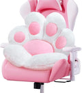 DOBUONO Cat Paw Cushion Cute Chair Cushion Kawaii Plush Seat Cushions 28"x 24"Gaming Chair Cushion Shape Lazy Pillow for Gamer Chair, Kawaii Accessories for Girl Worker Gift Stuff Room Decor (White) by DOBUONO