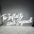 To Infinity and Beyond Neon Sign, Led Light Neon Signs for Wall Decor,Anime To Infinity and Beyond Neon Lights for Bedroom Men Cave Party Decor, Birthday Christmas Gifts for Boys and Girls by Unknown