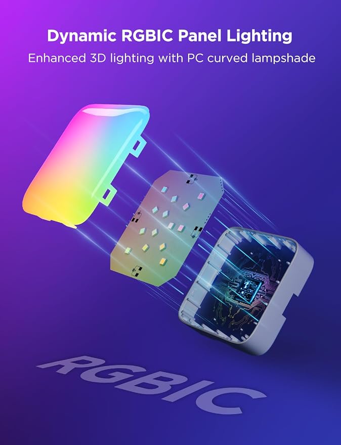 Govee Mini Panel Lights, RGBIC Wall Lights, Smart LED Wall Panels - Image 8