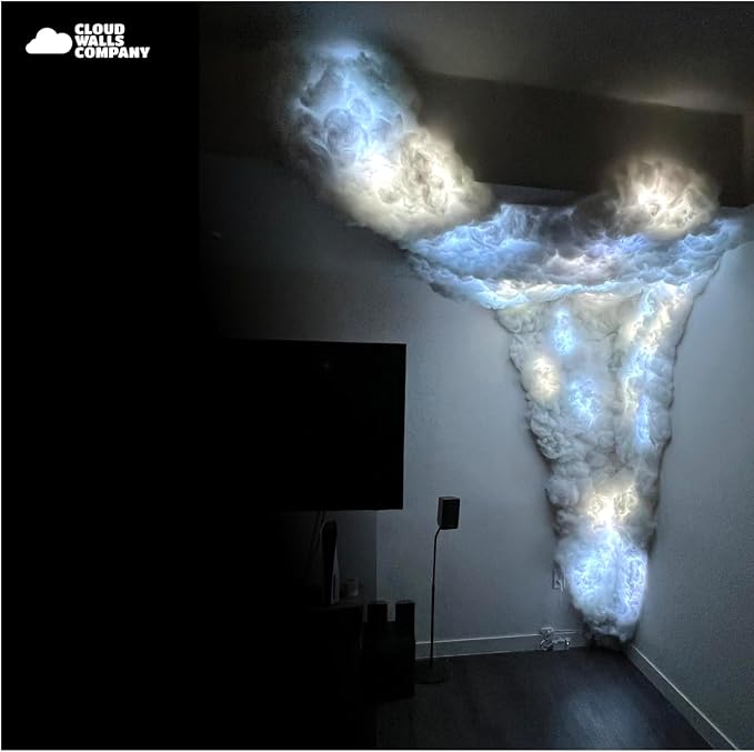 Cloud Light Ceiling Panels & LED Lights – Peel-and-Stick, 32.8 ft LED Strips, Alexa-Enabled, Aesthetic Room Decor for Bedrooms, Dorms, Gaming Rooms, Home Theater, Content Creators, AirBNB Décor - Image 9