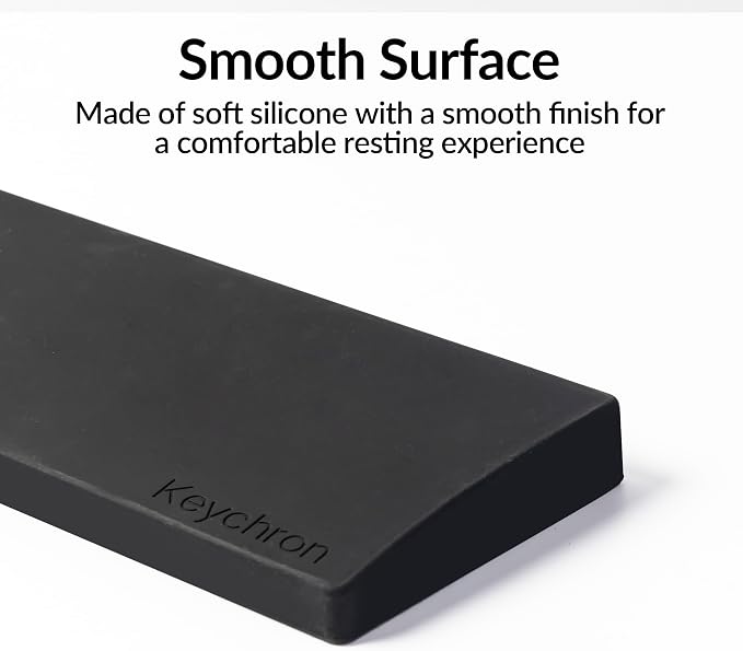 Ergonomic Silicone Wrist Rest for Keychron Q12 / Q5 Pro / Q5 Max / Q5 HE / L3,16.06" Honeycomb Non-Slip Palm Rest, 96% Full-Sized Mechanical Keyboards Support with Typing Pain Relief - Image 4